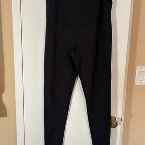 Black High-Waisted Zella Maternity Leggings, Size Medium